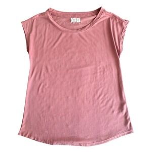 Maurices 24/7 Womens Dusty Rose Pink Crew Neck Short Sleeve T-Shirt Size M